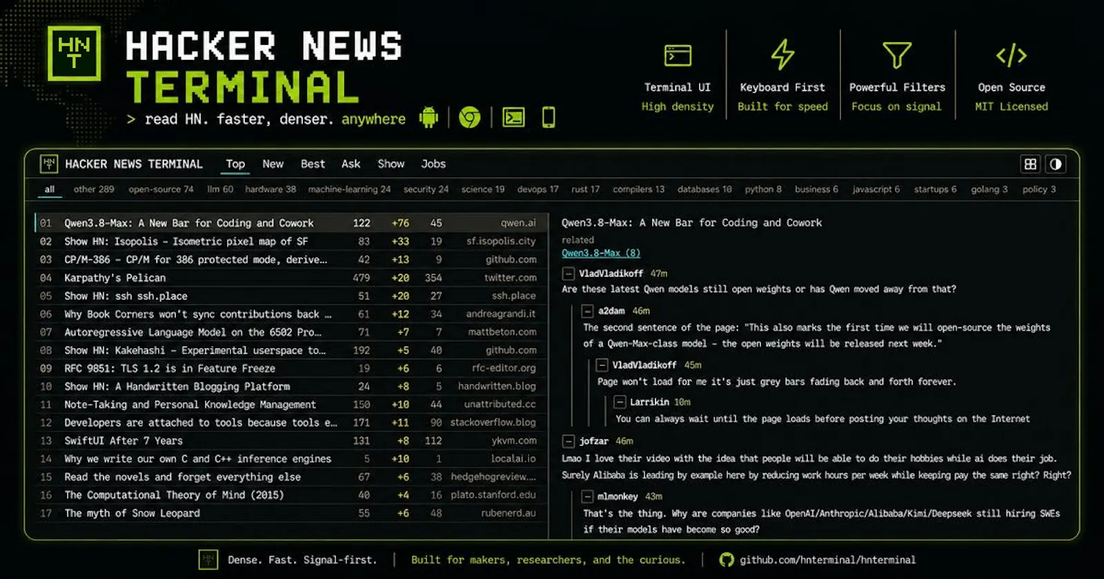 HNTerminal screenshot 1