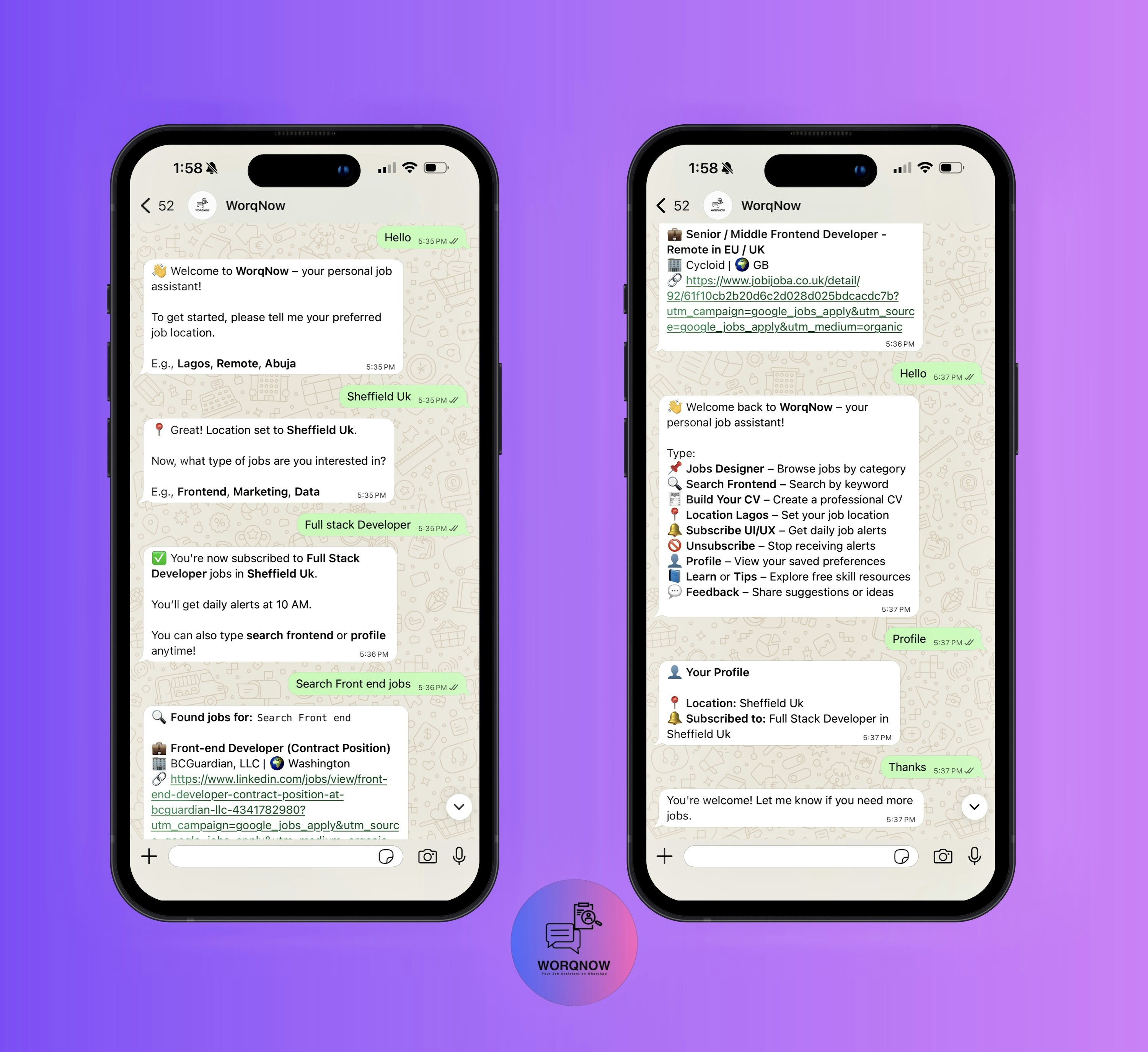WorqNow - Screenshot 3 showing product features and functionality