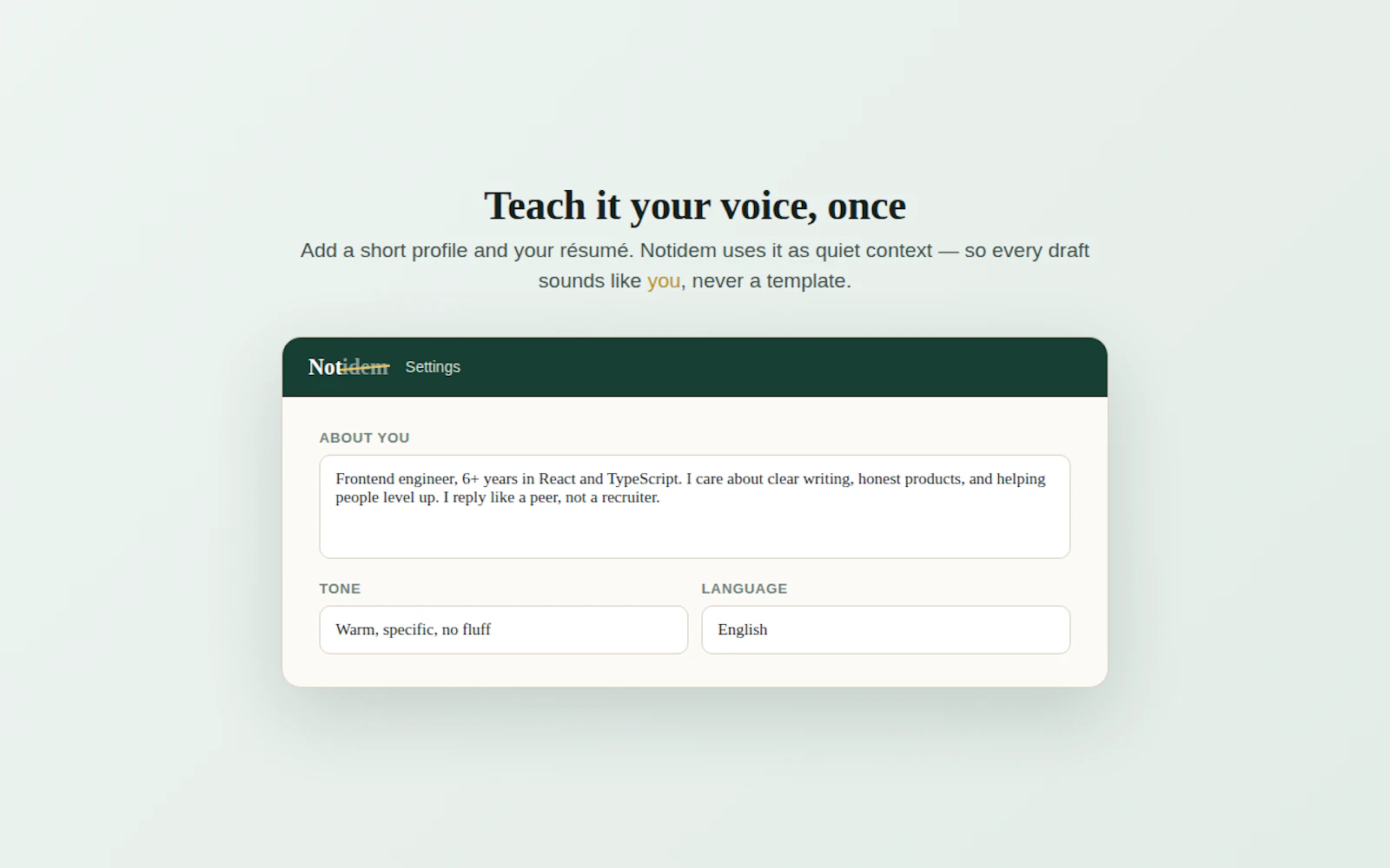 Notidem - the opposite of "idem screenshot 3