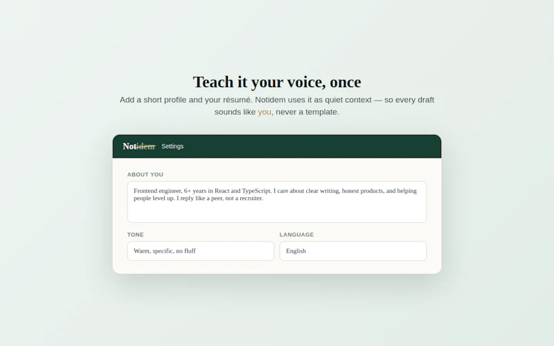 Notidem - the opposite of "idem screenshot 3