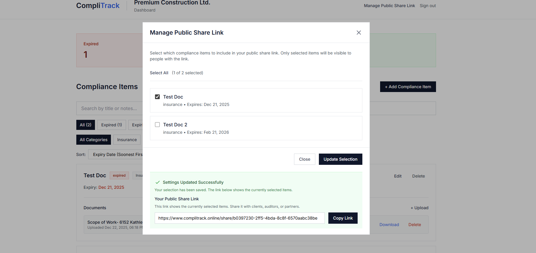 CompliTrack - Screenshot 4 showing product features and functionality