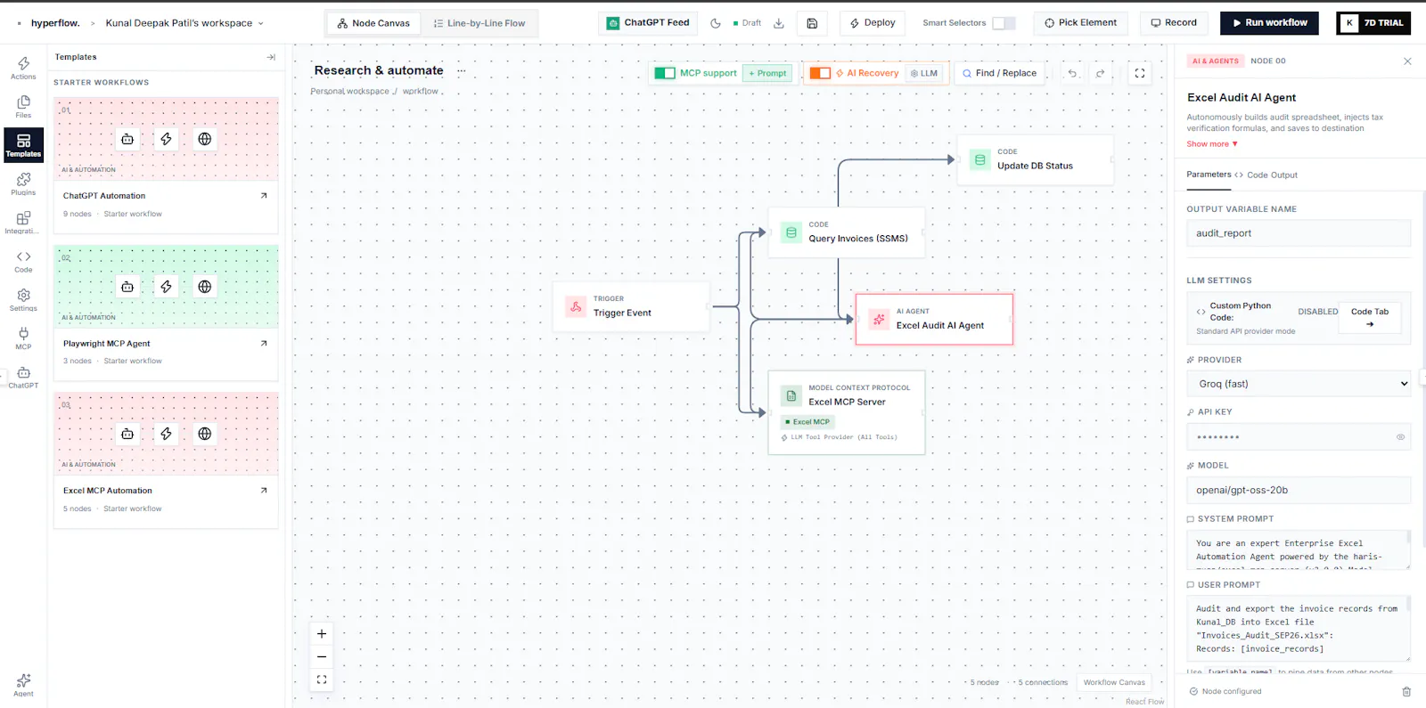 Hyperflow screenshot 2