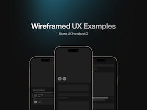 Sigma UX Handbook gallery image