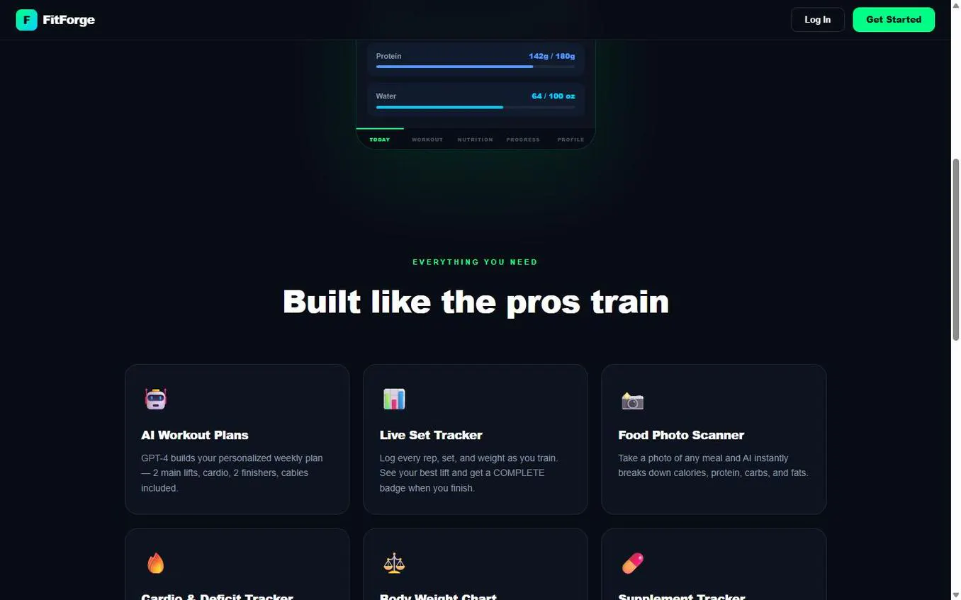 FitForge AI 截图 2