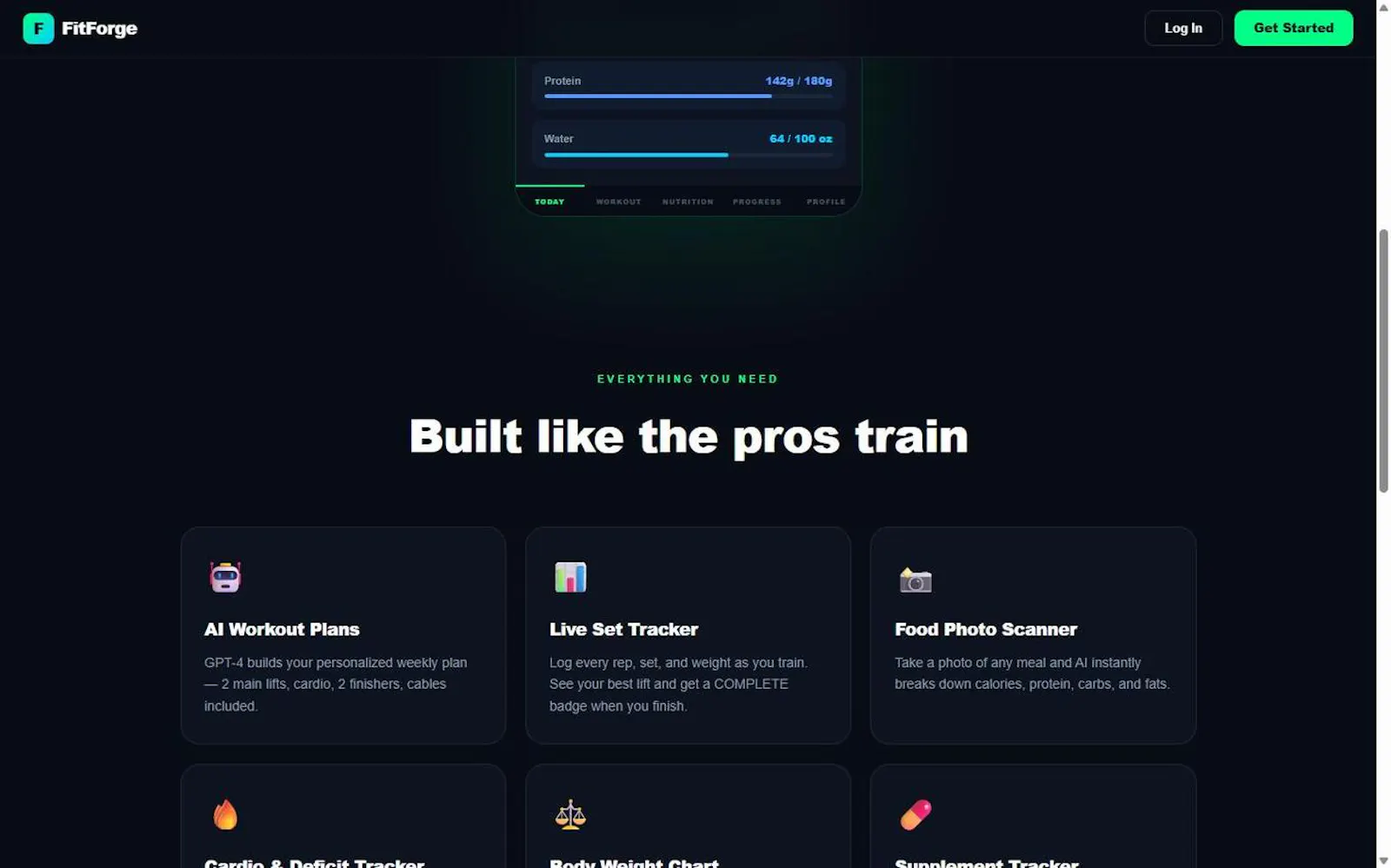 FitForge AI screenshot 2