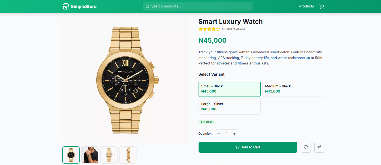 SocialShop - Screenshot 4 showing product features and functionality
