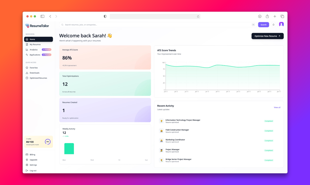 ResumeTailor.io gallery image
