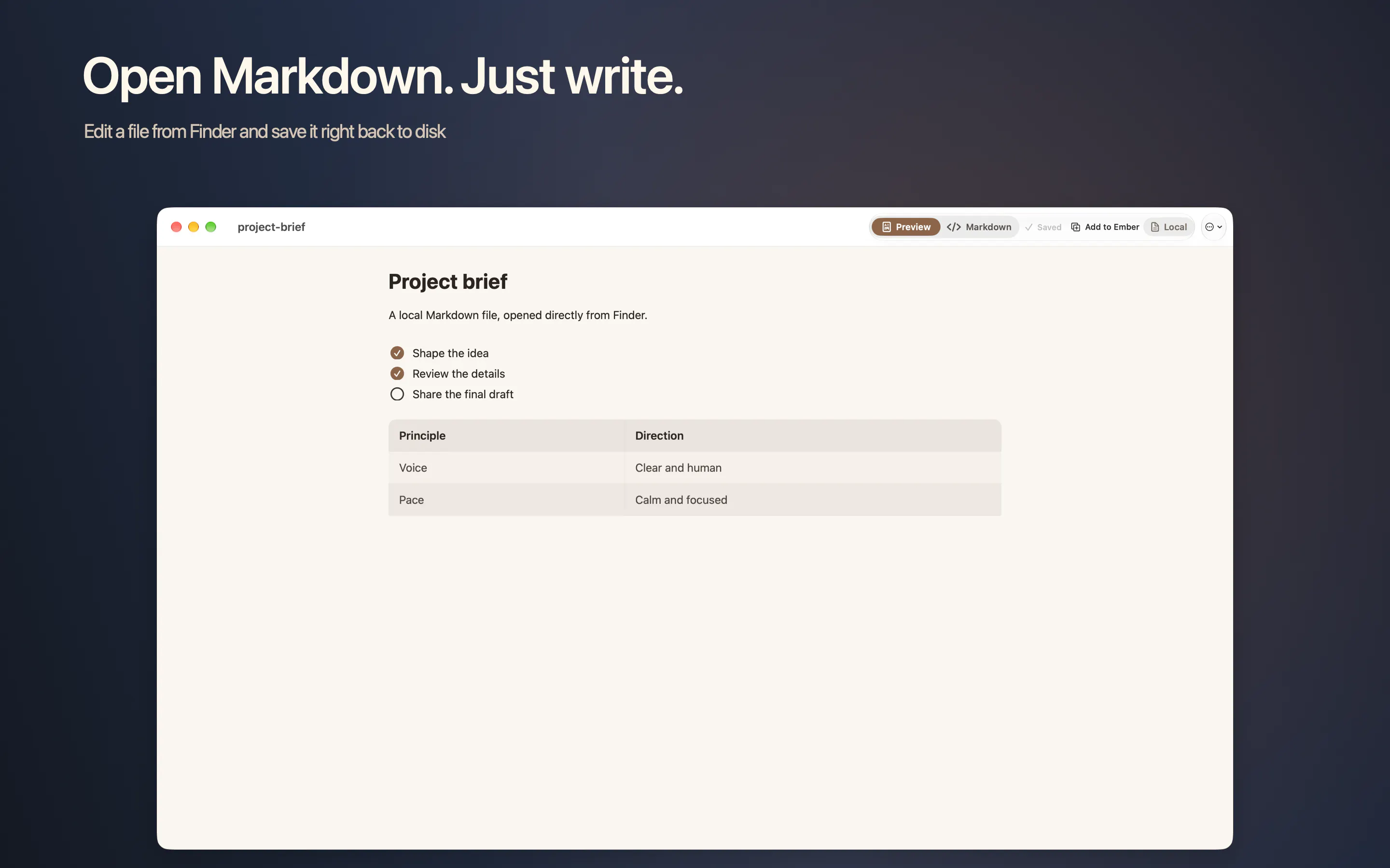 Ember: Markdown Notes 截图 11
