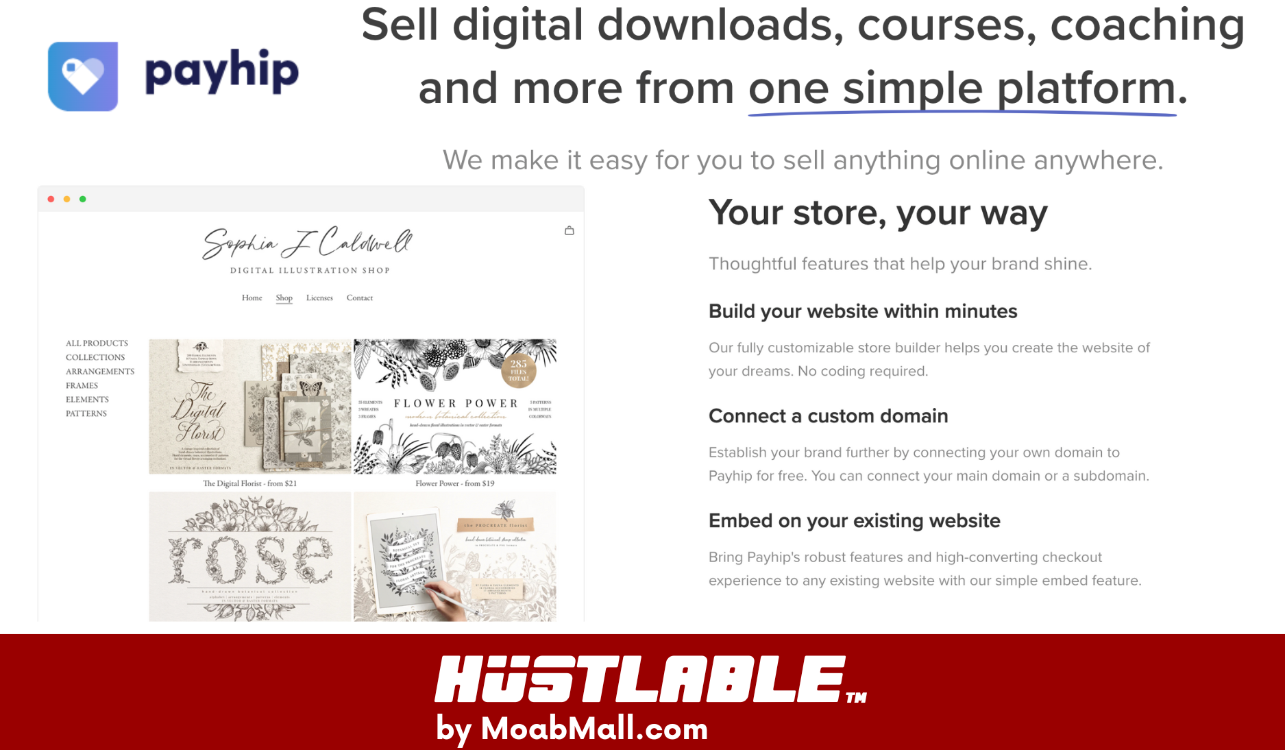 由moabmall.com hustlable - 改变世界，改变收入媒体2