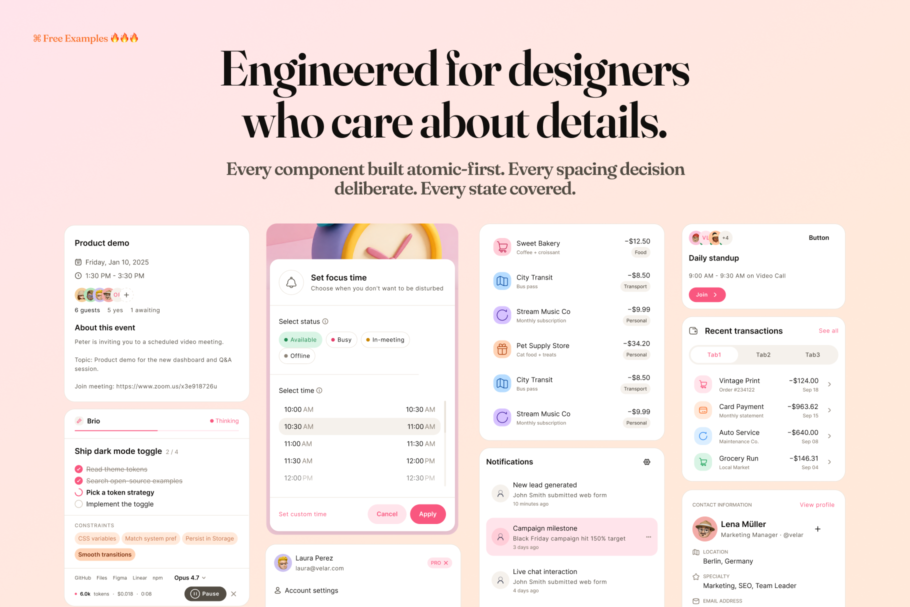 Velar Design System gallery image