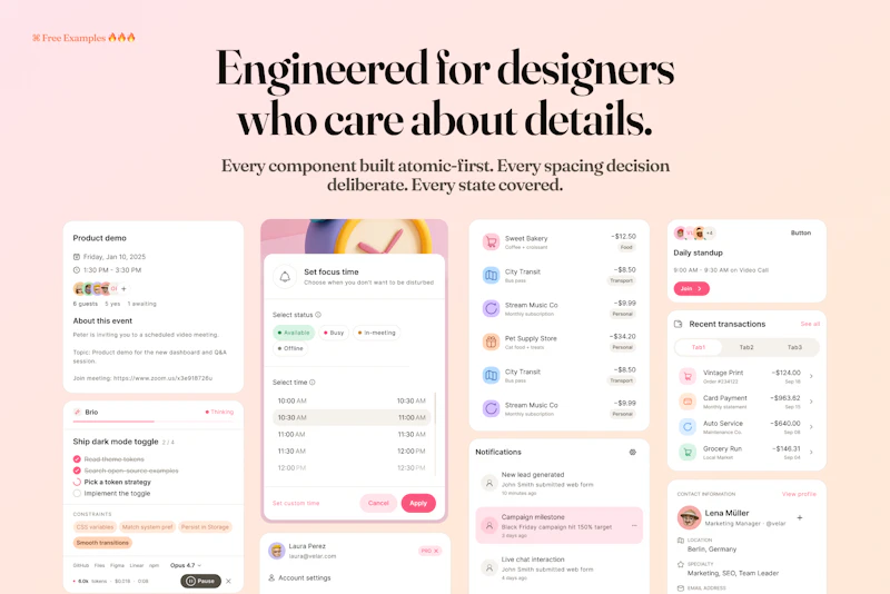 Velar Design System screenshot 4
