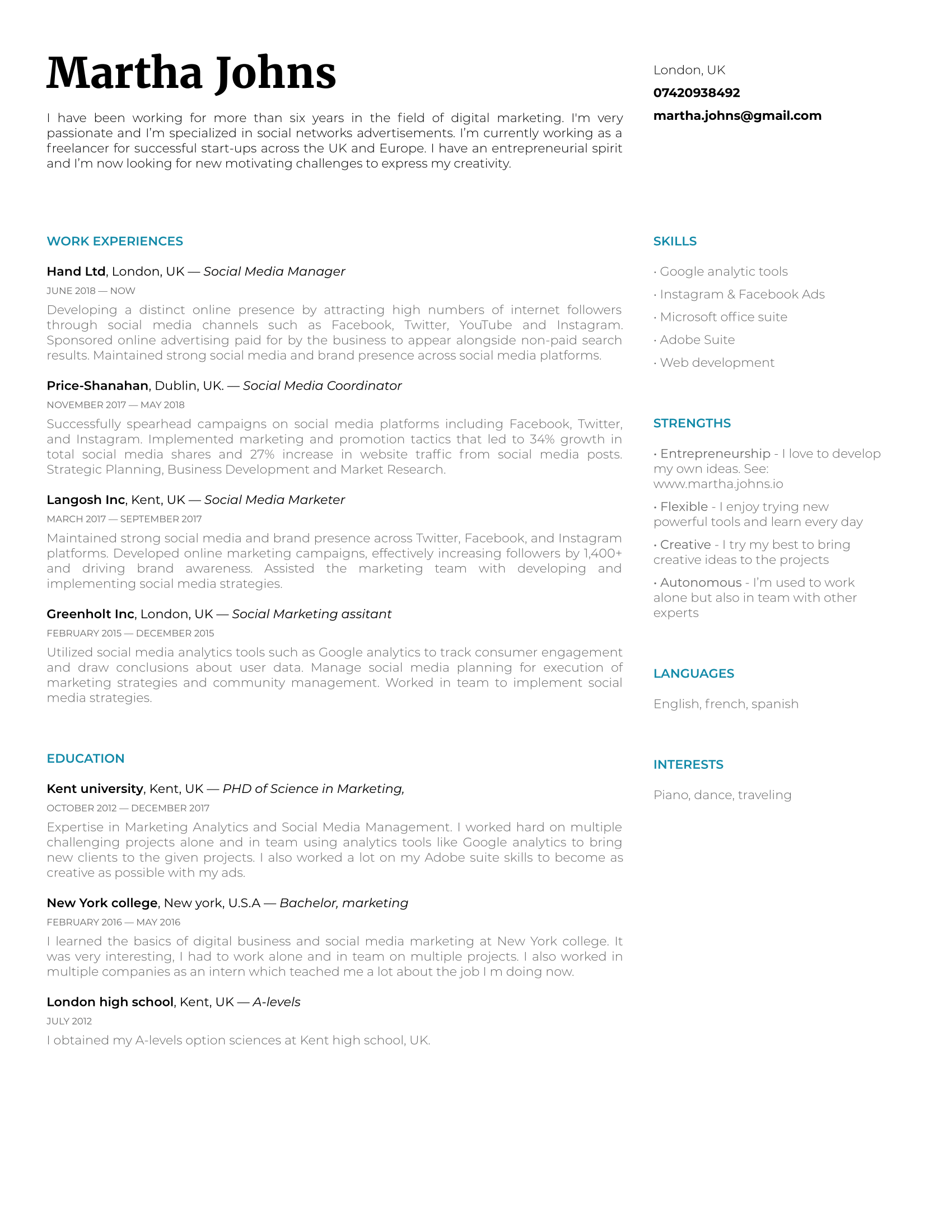 Rezify | Resume builder gallery image