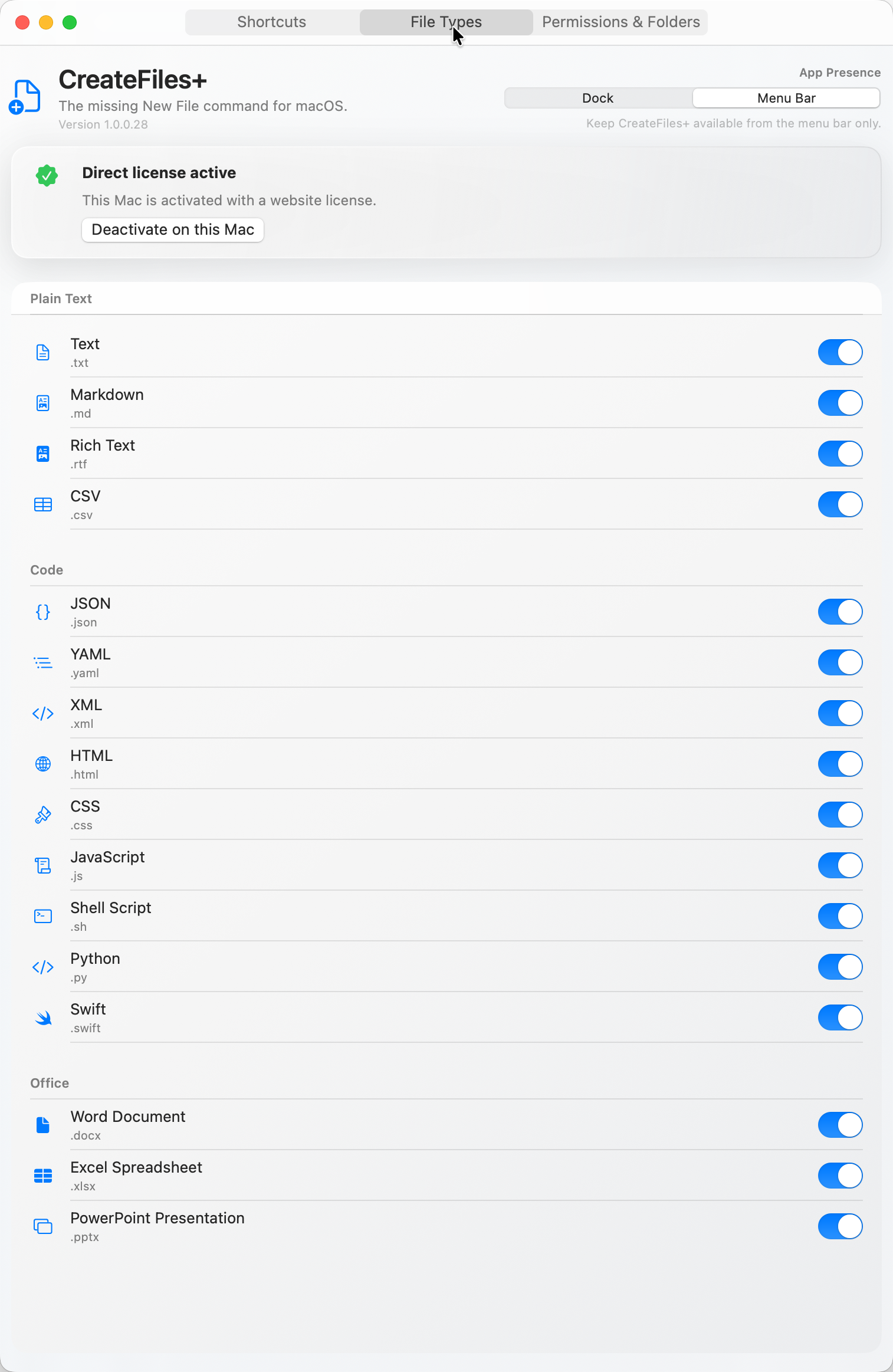 CreateFiles+ gallery image