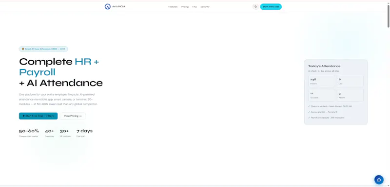 Axix HCM screenshot 2