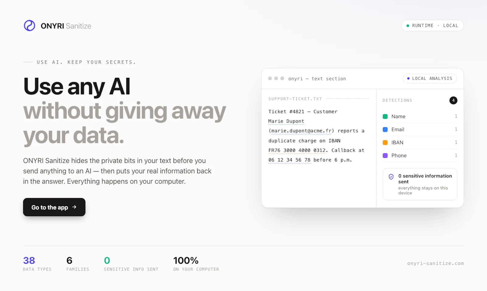 ONYRI Sanitize screenshot 1