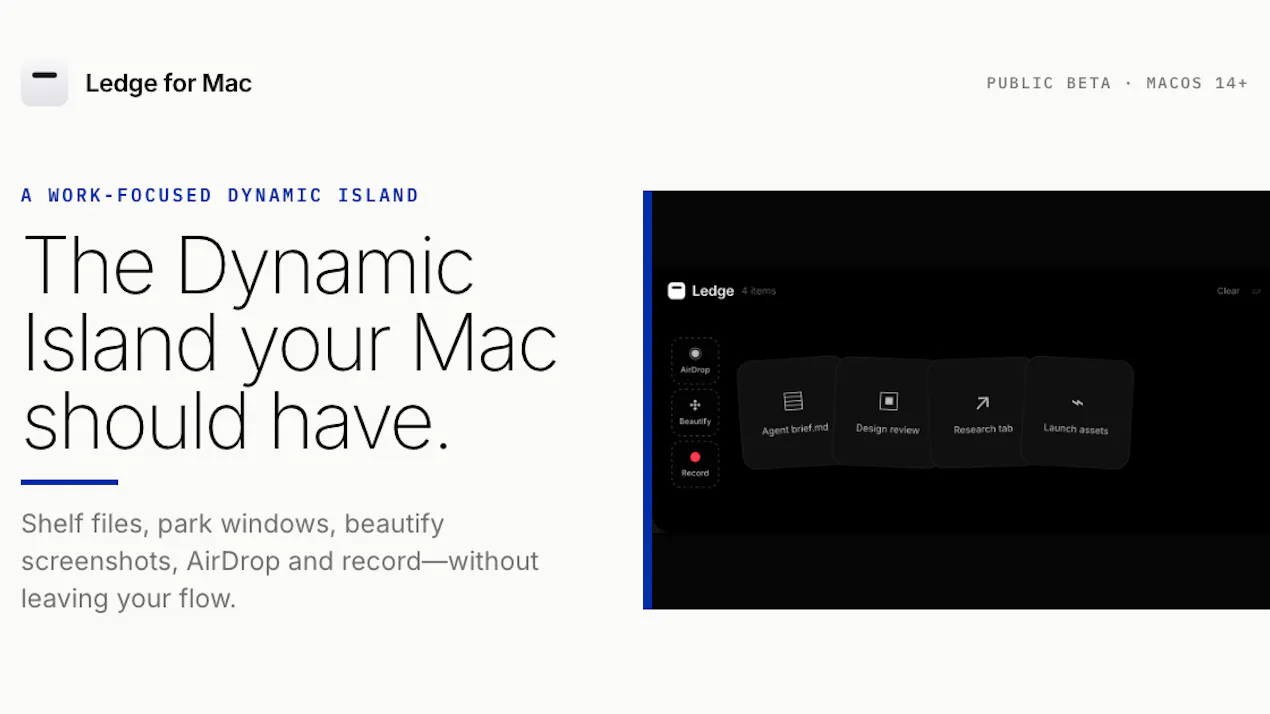 Ledge for Mac product