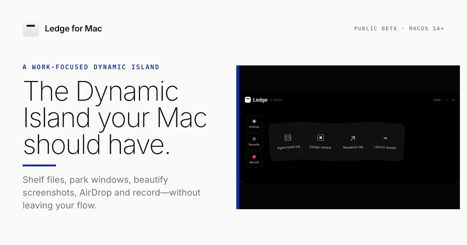 Ledge for Mac screenshot 1