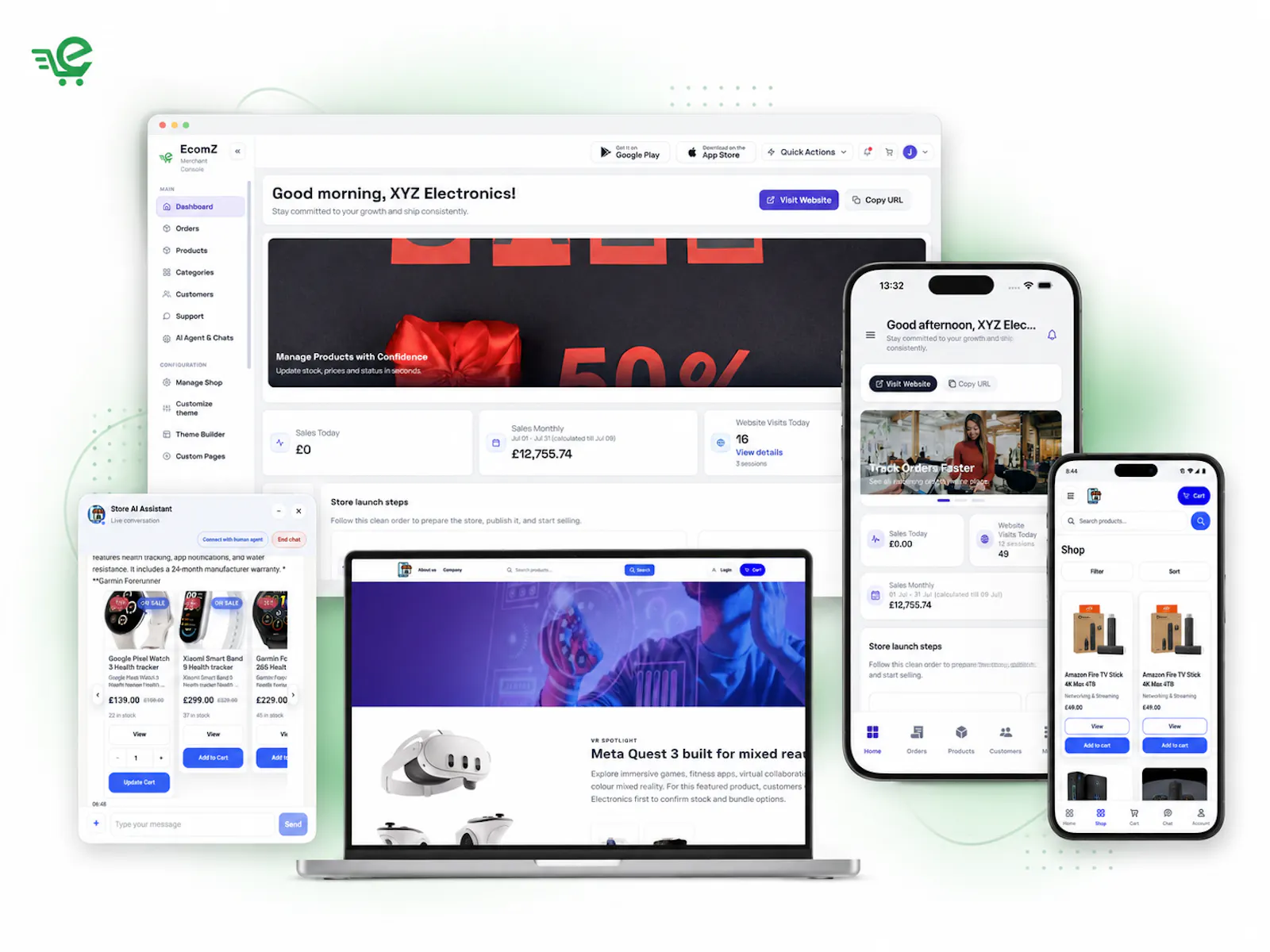 Ecomz AI Multi-Tenant SAAS Store Builder screenshot 21