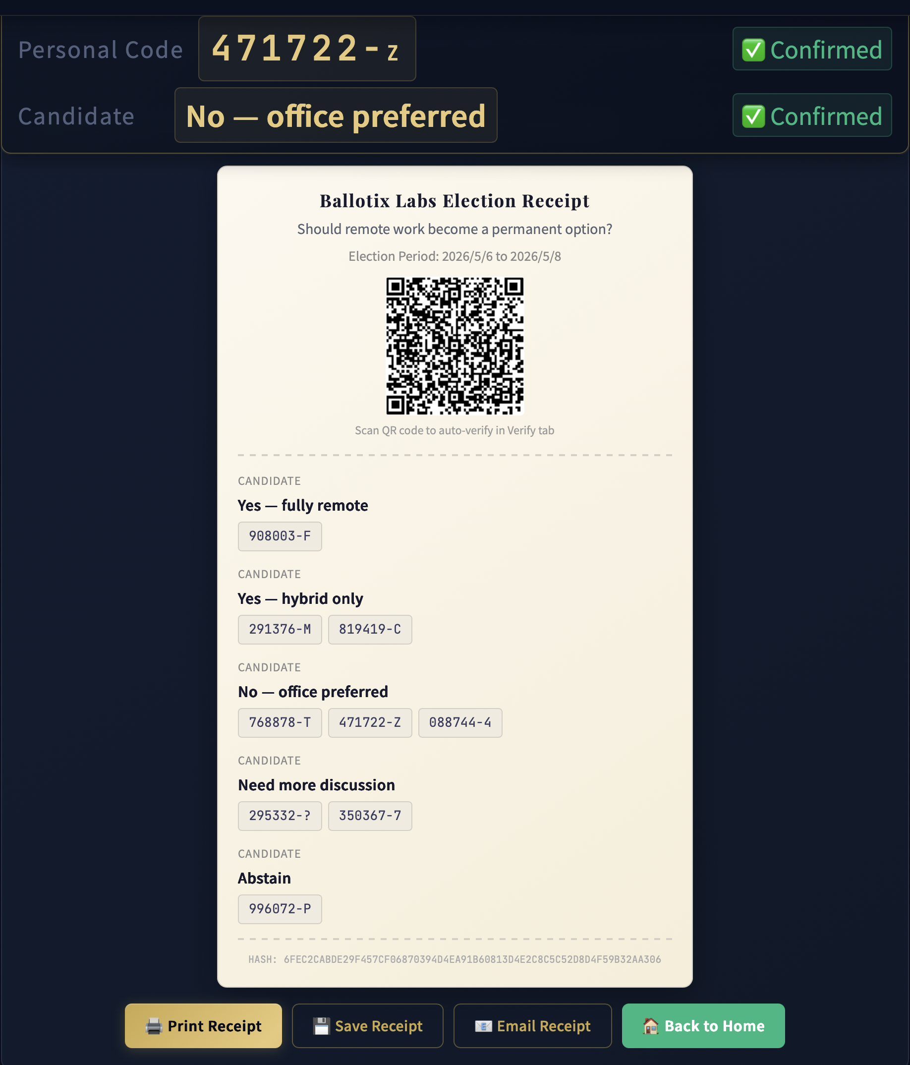 Ballotix Labs / Secure Election System gallery image
