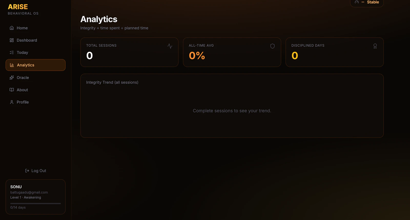 ARISE — Behavioral Operating System screenshot 4