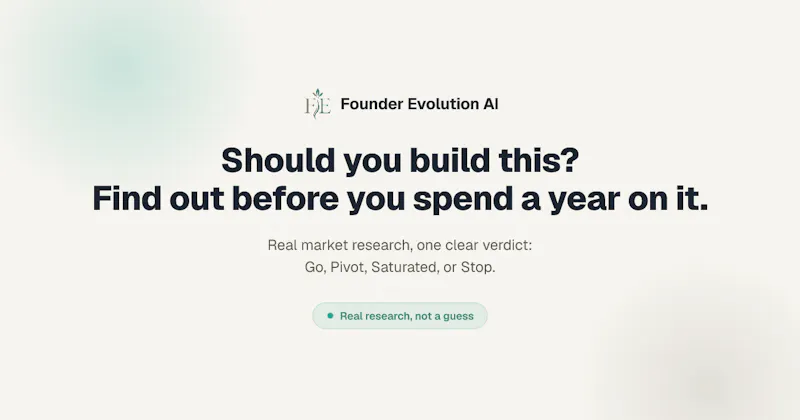 Founder Evolution AI screenshot 1