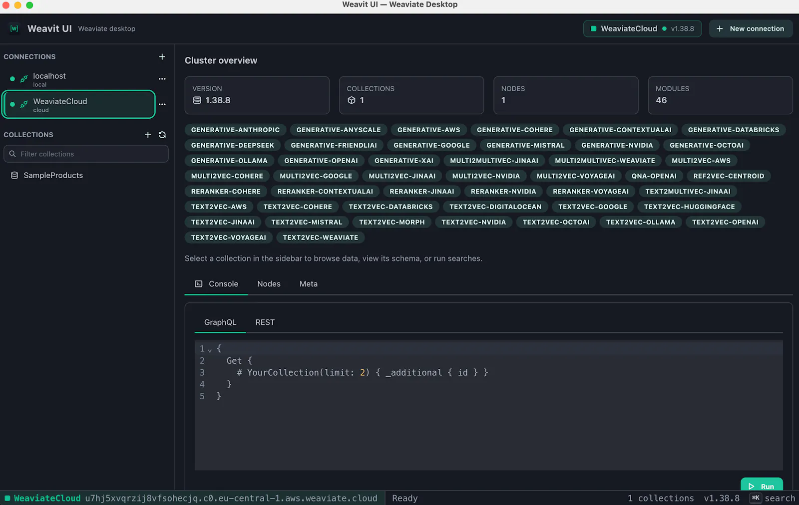 Weavit UI screenshot 3