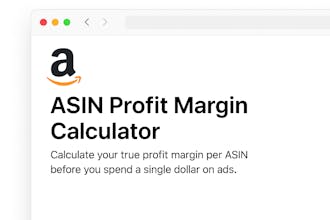 Amazon ASIN Profit Margin Calculator gallery image