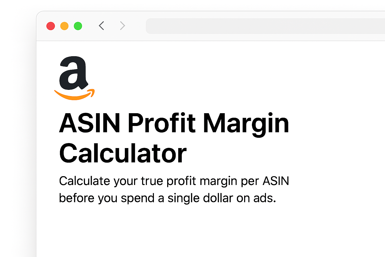 Amazon ASIN Profit Margin Calculator media 1