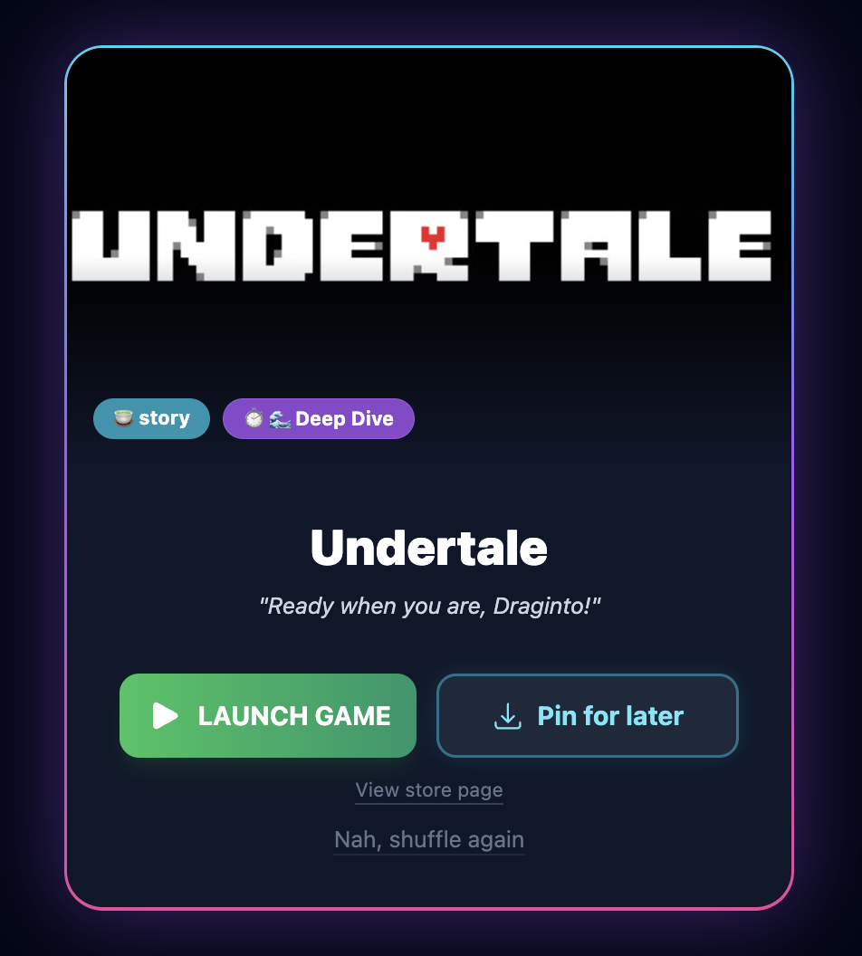 Backlog Shuffle - Screenshot 3 showing product features and functionality