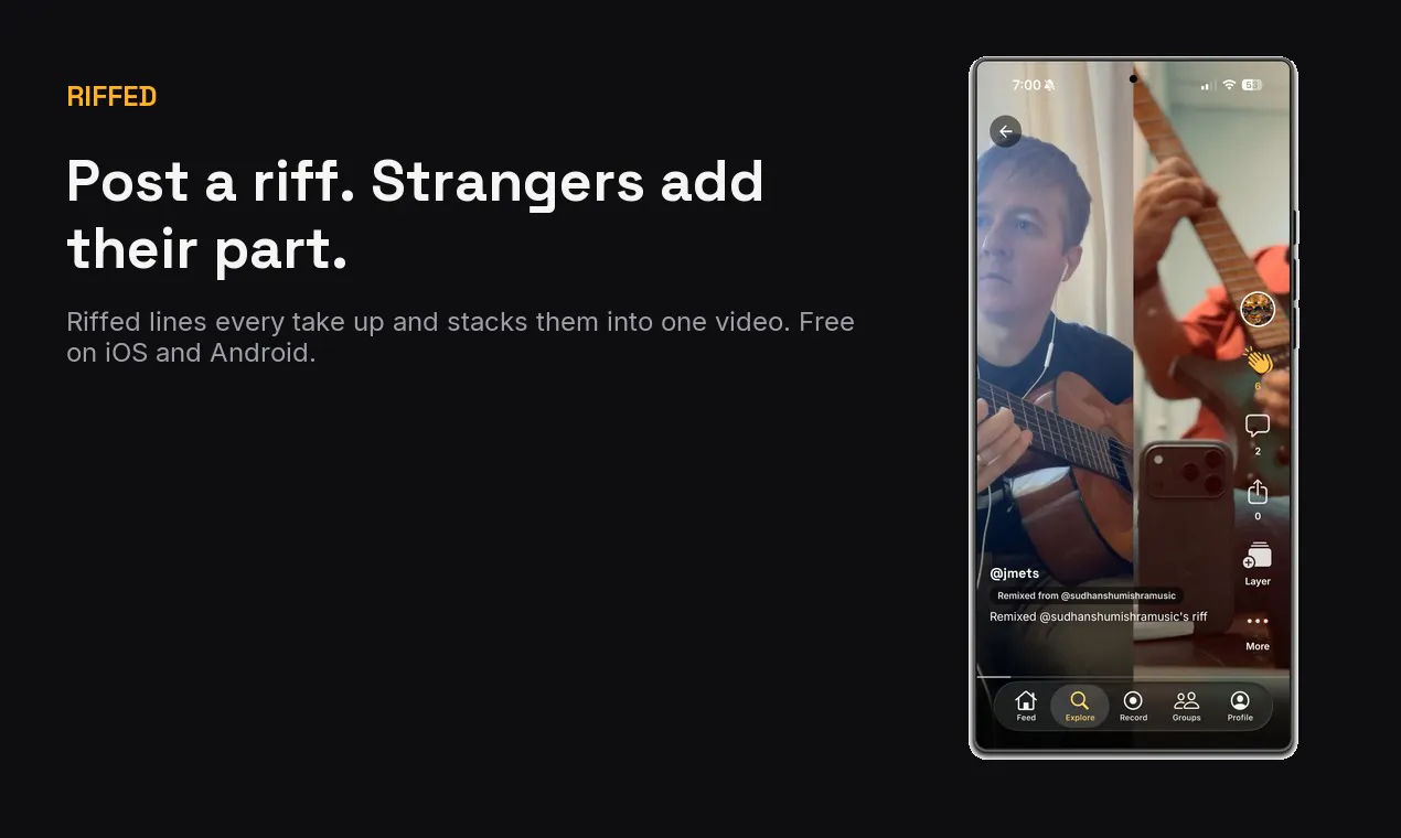 Riffed gallery image