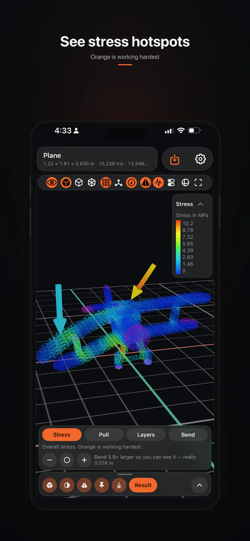 Breakspot: 3D Print strength analysis screenshot 5
