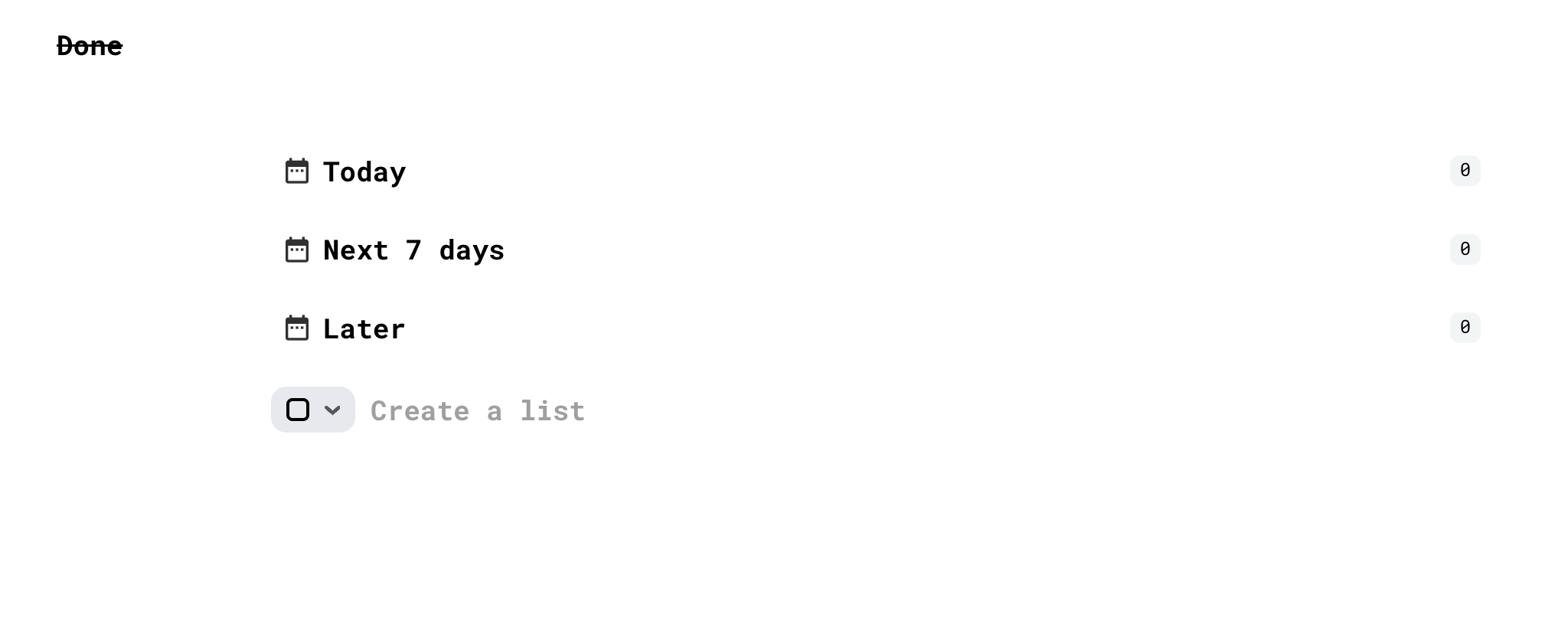 Done - A lightweight to-do list with disappearing tasks. media 1