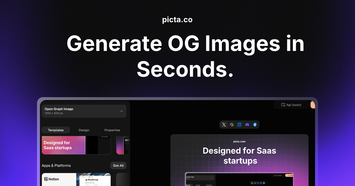 Média Pictera - Générez de belles images OG pour faire ressortir vos liens 2