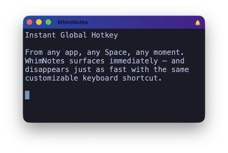 WhimNotes screenshot 1