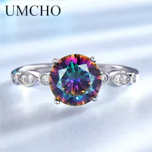 UMCHO Rainbow Fire Mystic Topaz Ring gallery image