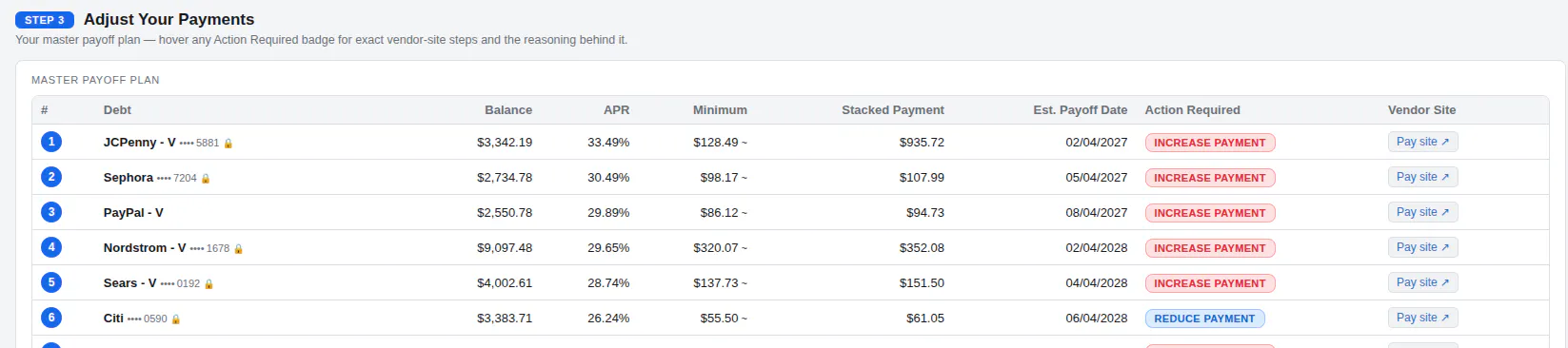 CutTheCard Debt Tracker & Payoff Planner gallery image