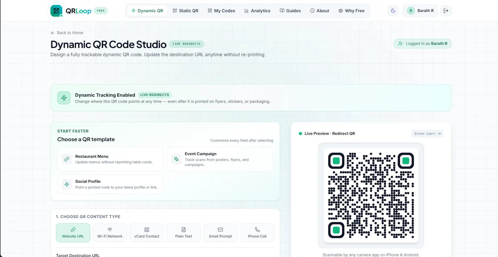 QRLoop screenshot 3