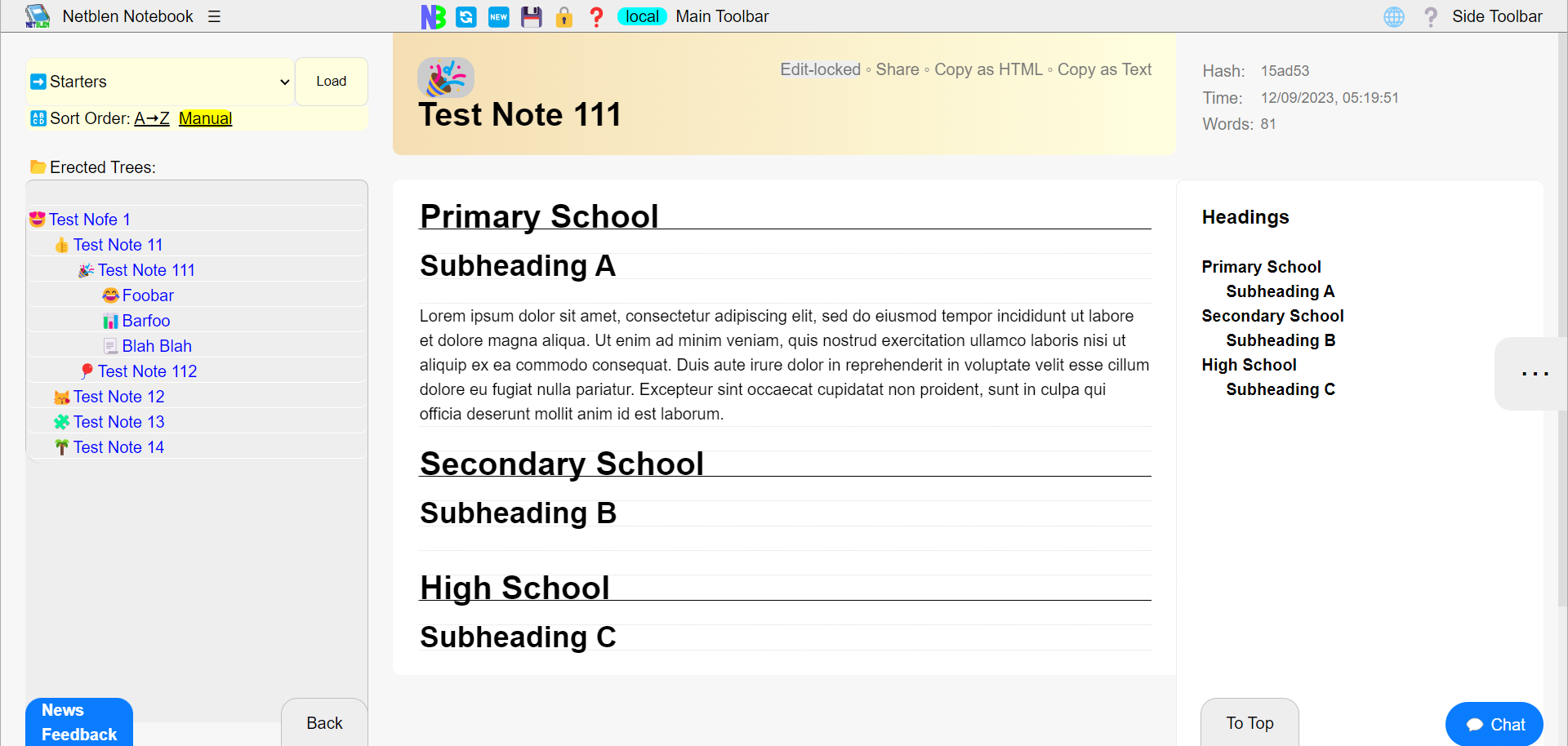 Netblen Notebook