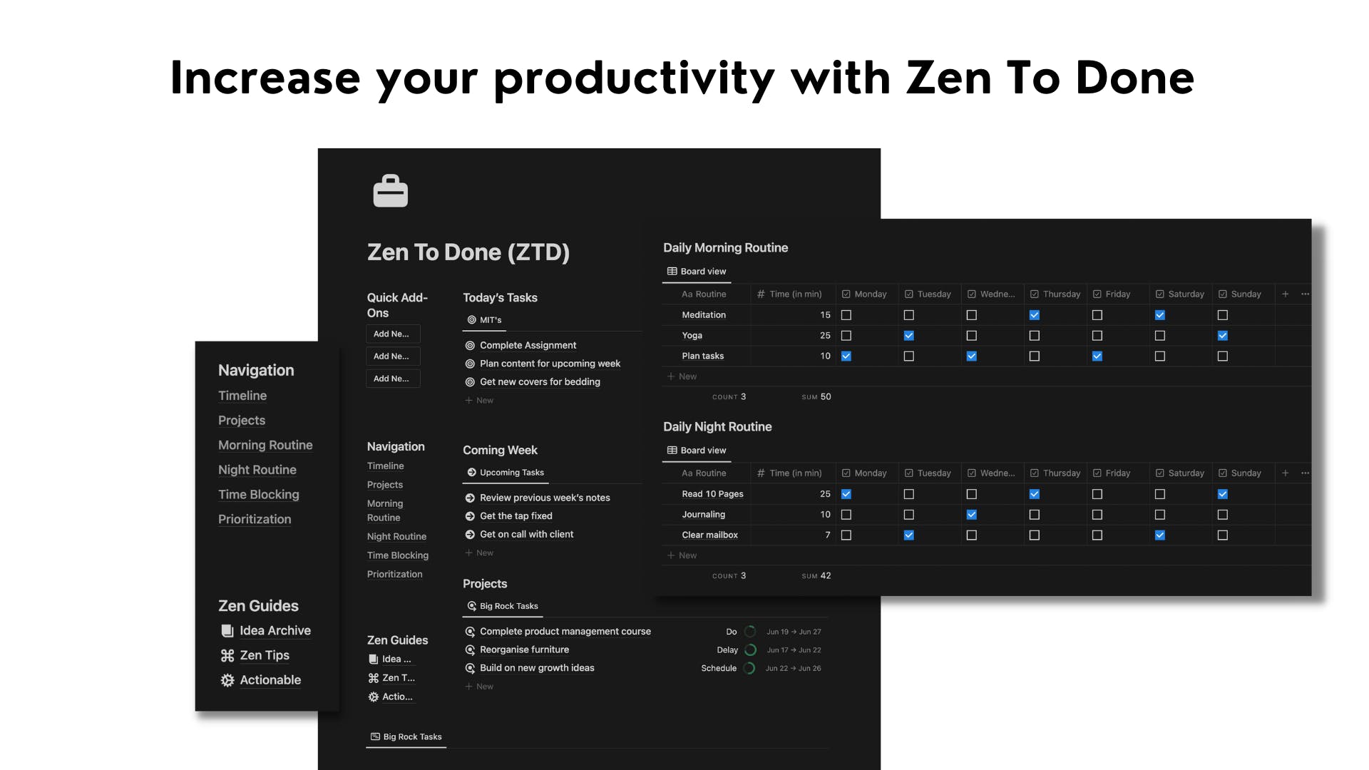 Zen To Done (ZTD) Dashboard media 1