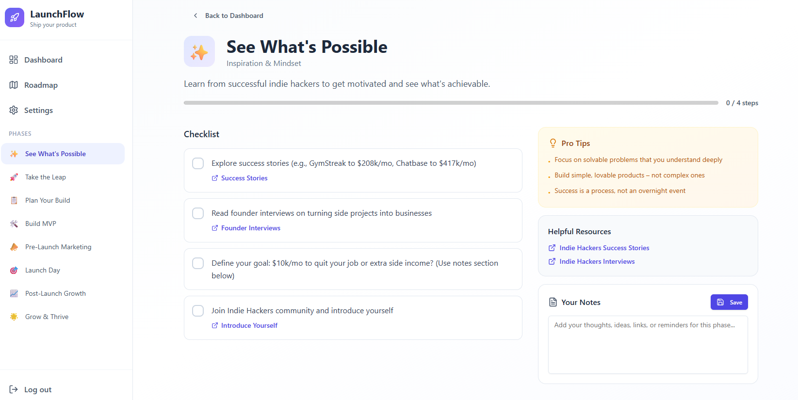 LaunchFlow - Main product screenshot demonstrating key features and user interface
