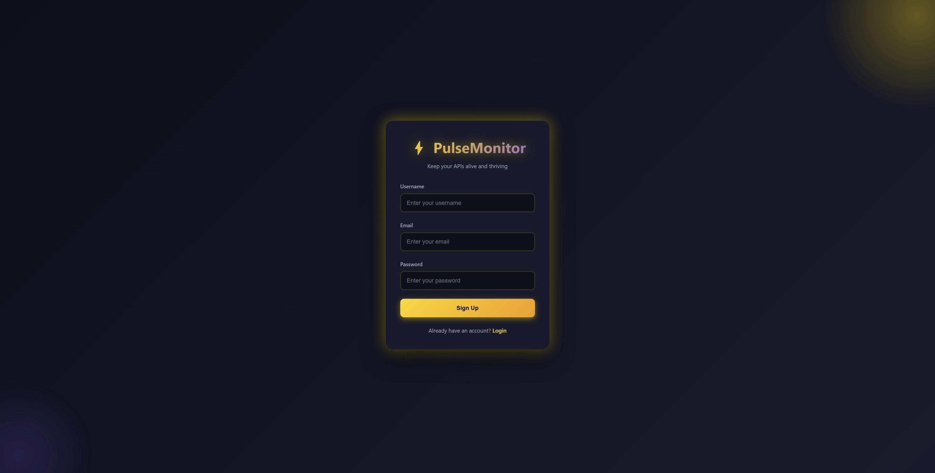 PulseWatch - Main product screenshot demonstrating key features and user interface