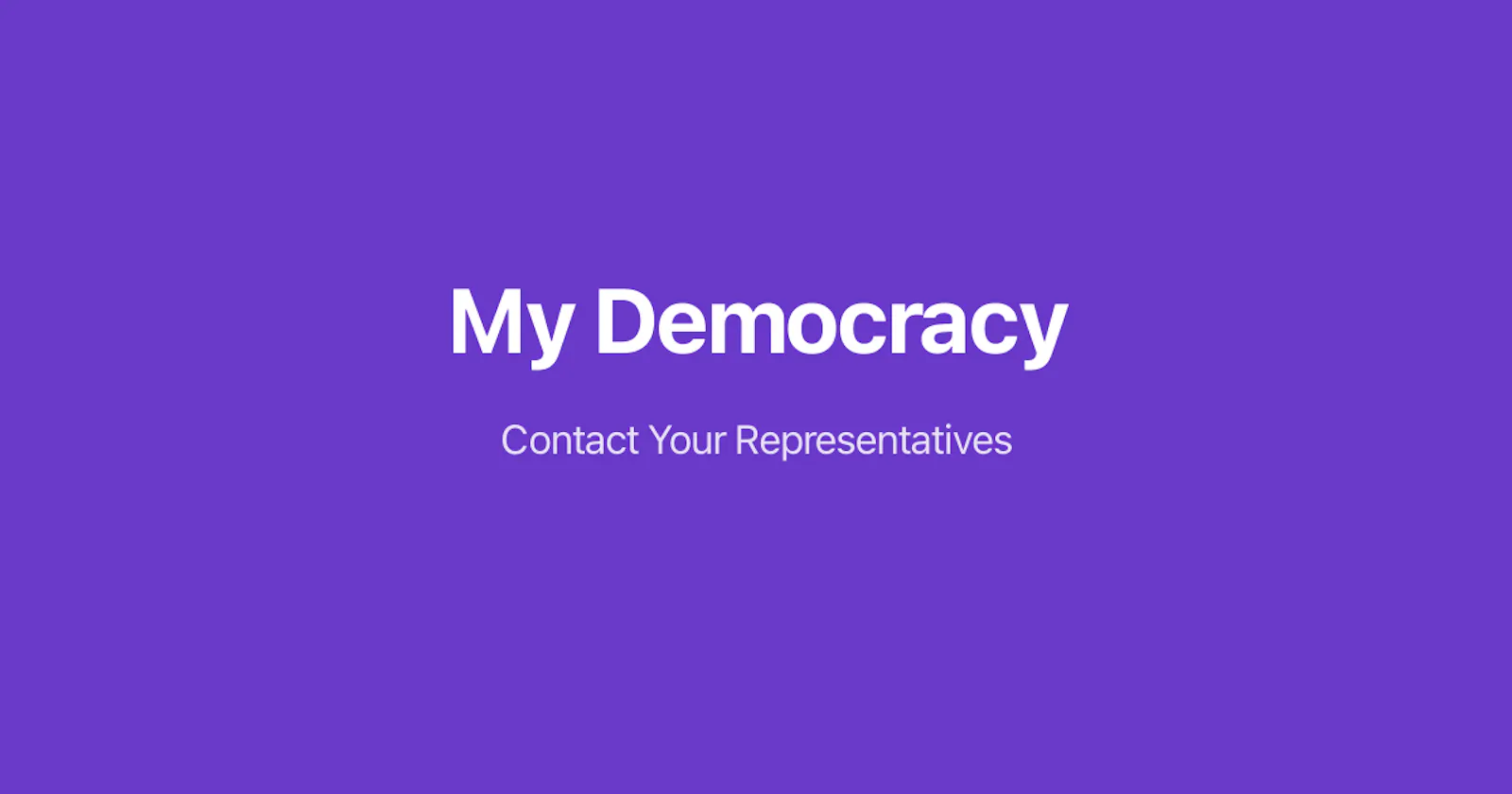 My Democracy screenshot 1