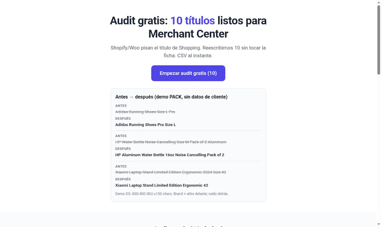 Feed Title Optimizer screenshot 1