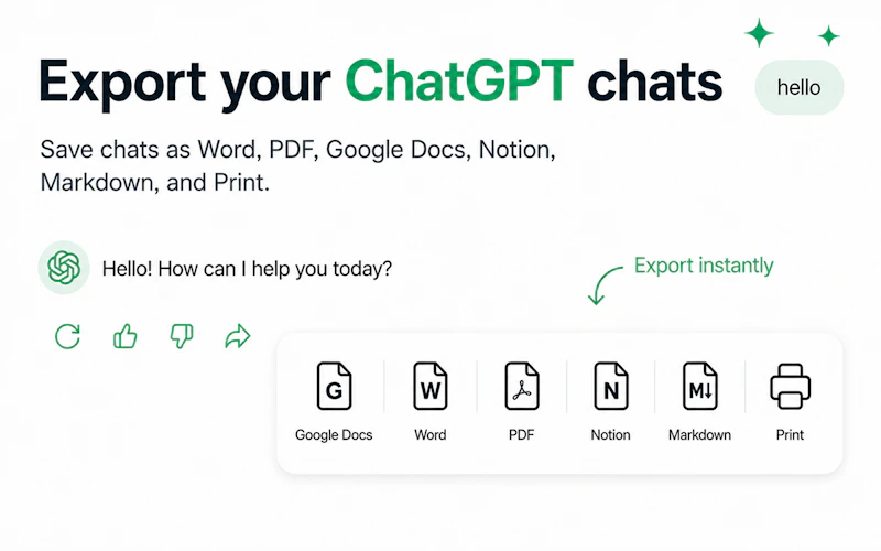 Chat Exporter for ChatGPT screenshot 2