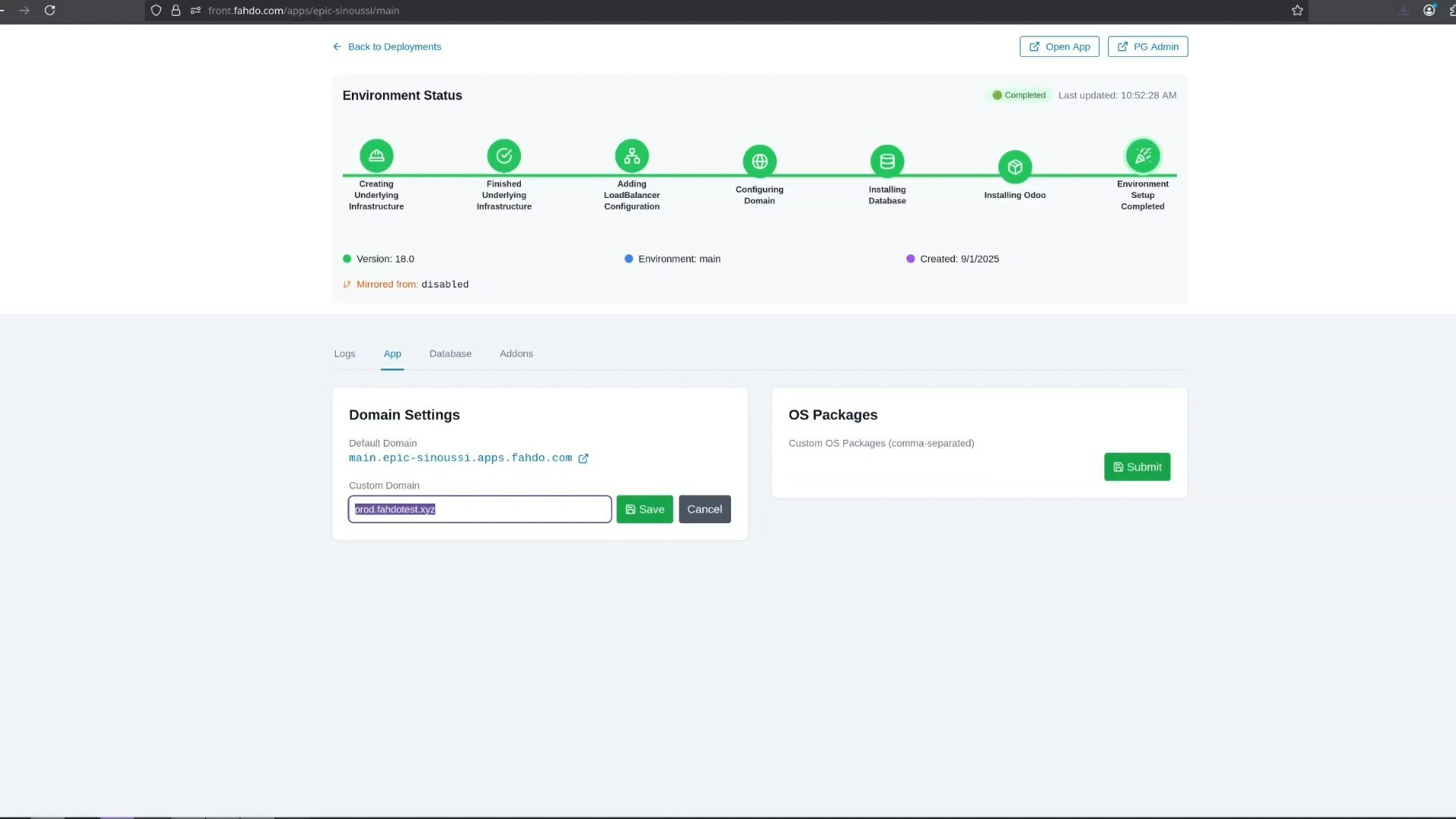 Média Fahdo - L'alternative moderne à Odoo.sh & CloudPepper 5