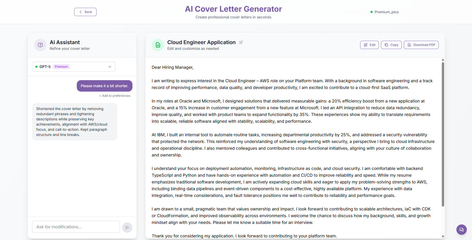 coverletter.solutions gallery image