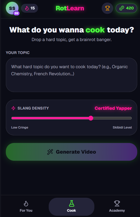 RotLearn — Cook Your Brain gallery image