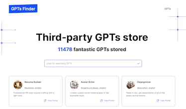 GPTs Finder gallery image