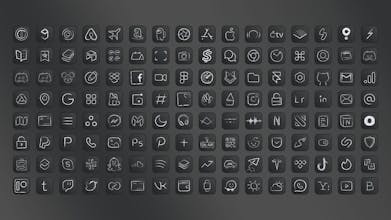 iOS 14 Charcoal Icons gallery image