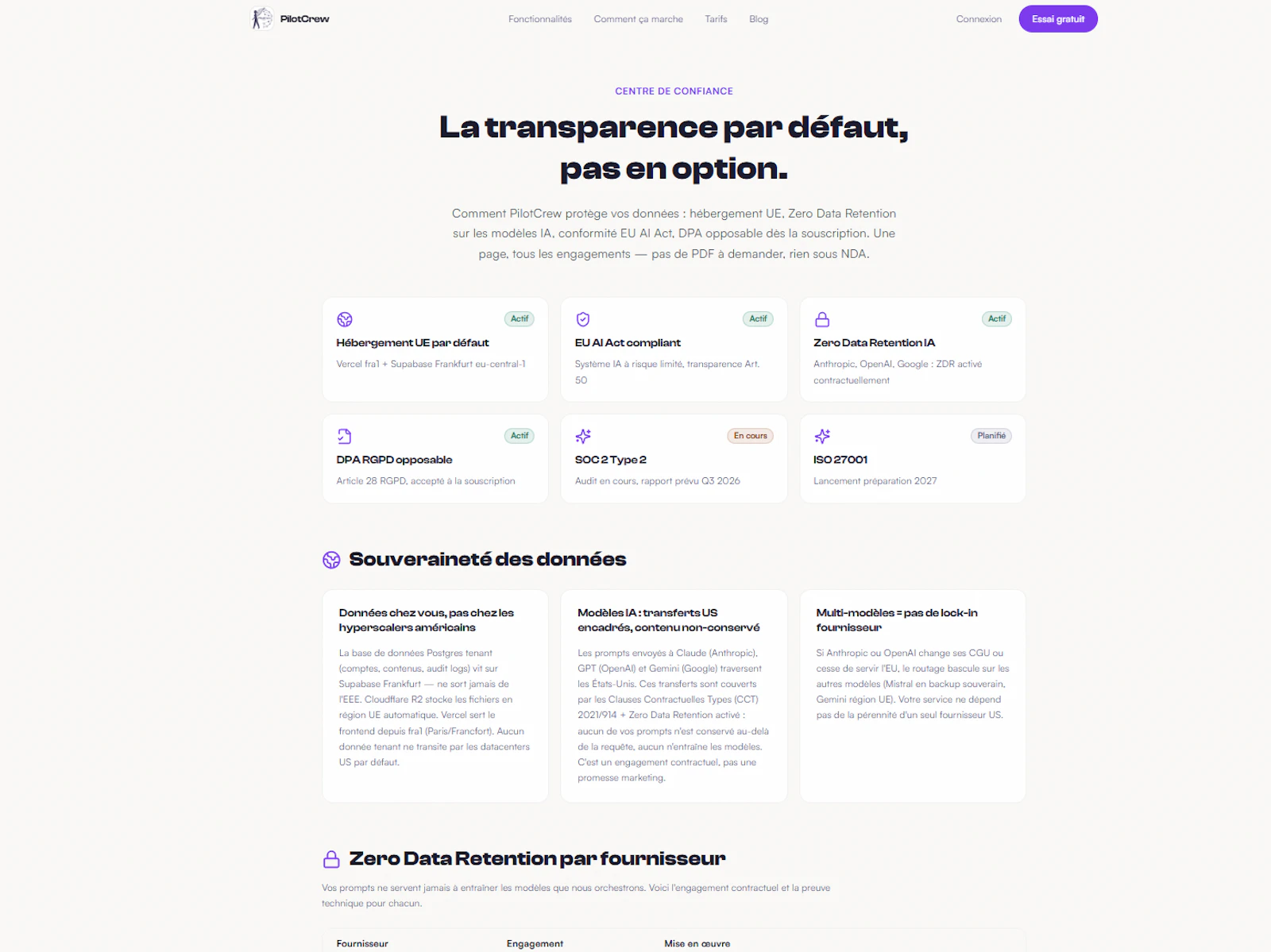 Agents IA autonomes pour PME — PilotCrew screenshot 10